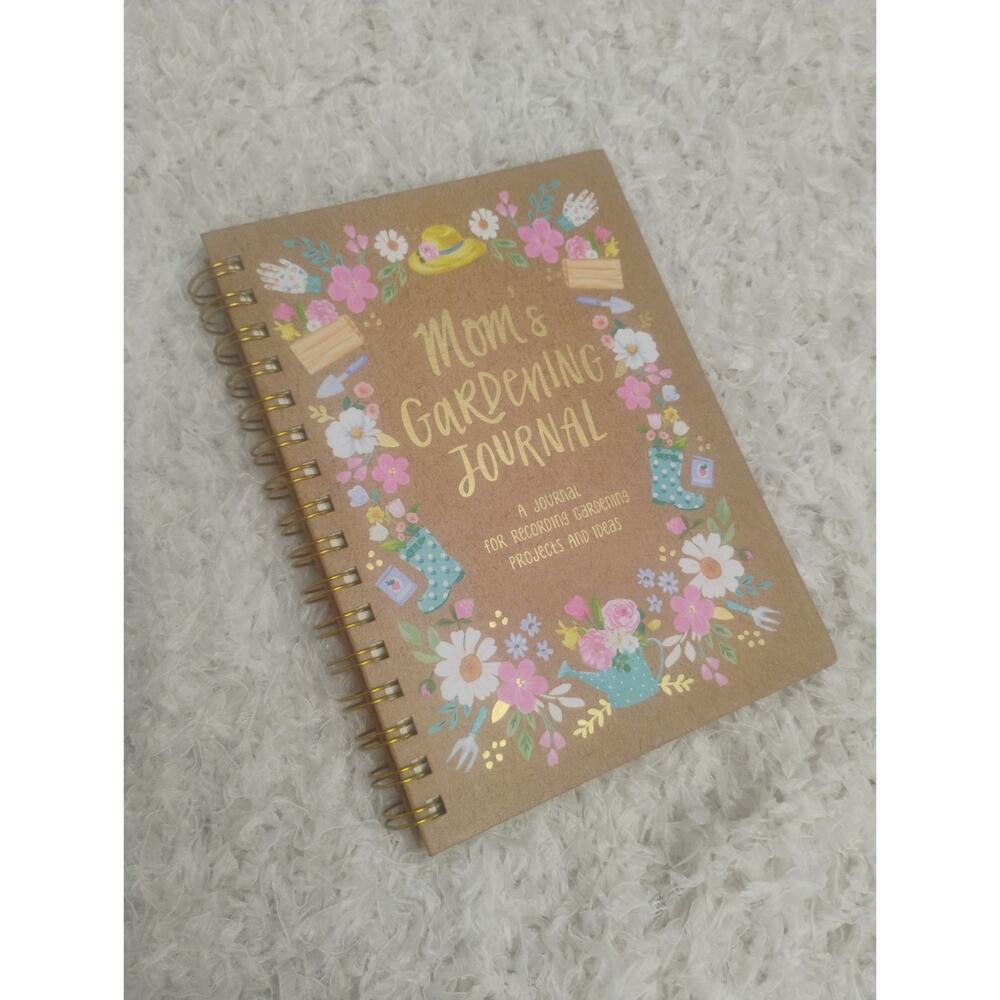 Clementine Paper Inc Mom’s Gardening Journal Kraft Floral Spiral Notebook NEW